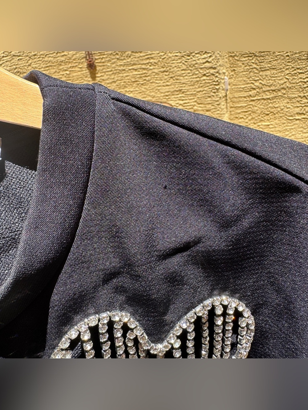 Area Crystal Heart Cutout Pullover - Picture 10 of 13